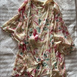 Sheer kimono cover up